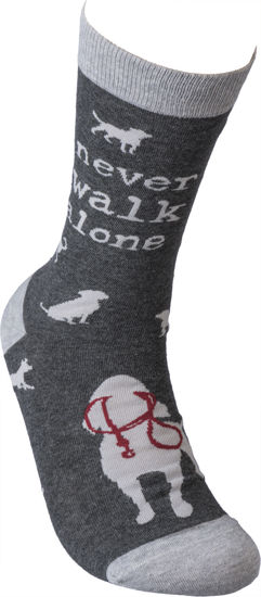 Never Walk Alone Socks by Primitives by Kathy