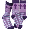 Awesome Babysitter Socks by Primitives by Kathy
