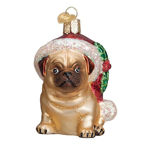 Holly Hat Pug Ornament by Old World Christmas