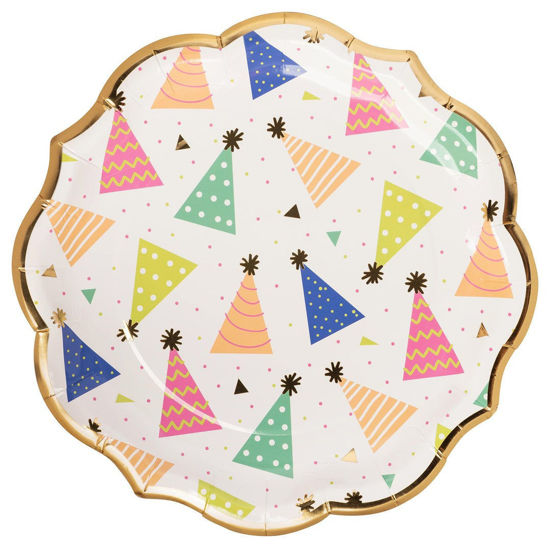 Birthday Hat Dinner Paper Plates by Sophistiplates