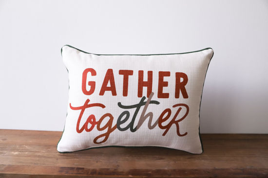 Gather Together Pillow with Piping by Little Birdie