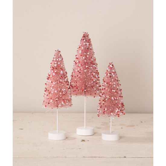 My Silly Valentine Bottle Brush Trees by Bethany Lowe Designs