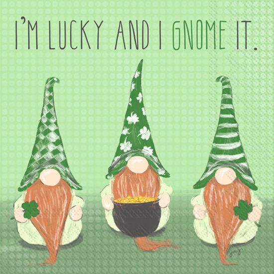 Lucky Gnome Cocktail Napkin by Boston International