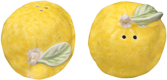 Lemon Salt and Pepper Shakers by Creative Co-op