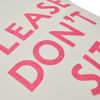 Please Don't Sit Pillow, Pink by Creative Co-op