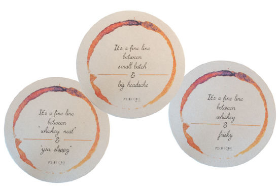 Whiskey Cocktail Coasters by Boston International