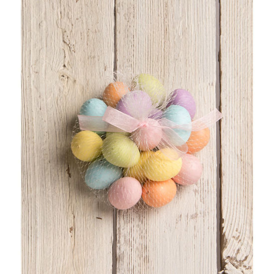 Small Pastel Rainbow Eggs (Set of 18) by Bethany Lowe Designs