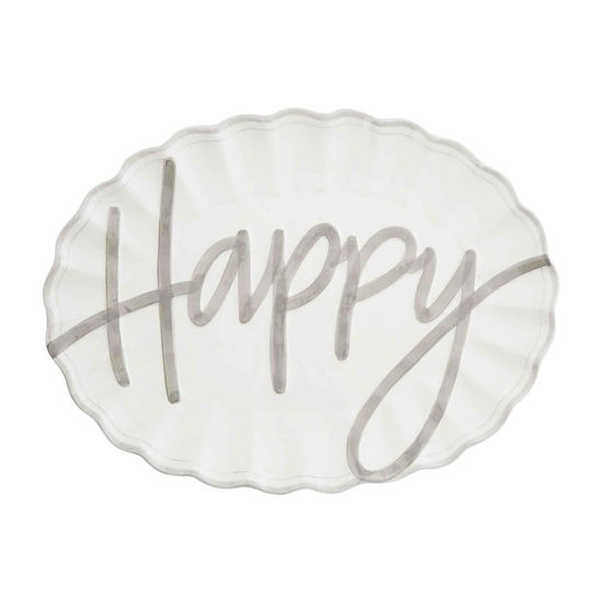 Happy Serving Platter by Mudpie