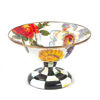 Flower Market Small Compote - White by MacKenzie-Childs
