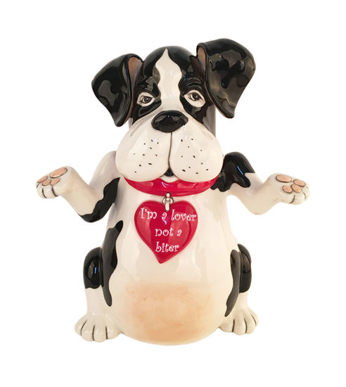 I Am Lover Not A Biter Cookie Jar by Blue Sky Clayworks