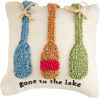 Mini Lake Hooked Pillows (Assorted) by Mudpie