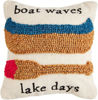Mini Lake Hooked Pillows (Assorted) by Mudpie