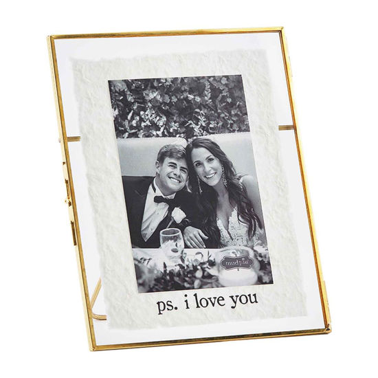 P.S. I Love You Brass Frame by Mudpie