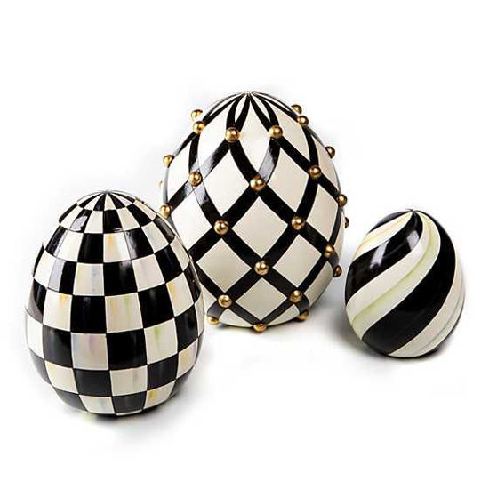 Courtly Coronation Eggs - Set of 3 by MacKenzie-Childs