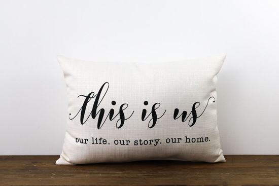 This is Us Pillow by Little Birdie