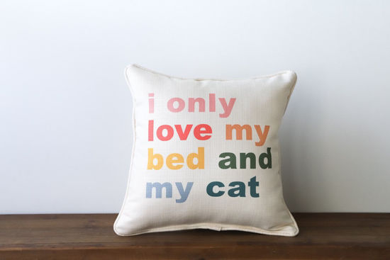 Bed & Cat Pillow by Little Birdie