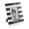 White & Black Marble 5x7 Stripe Frame by Mudpie