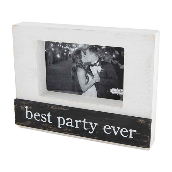 The Best Party 4x6 Block Frame by Mudpie