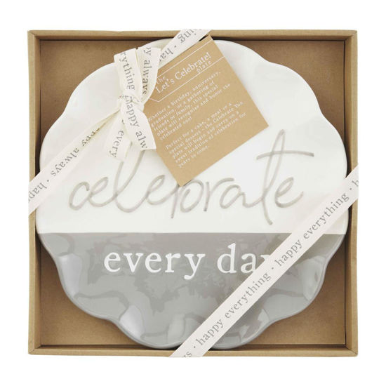 Celebrate Everyday Plate by Mudpie