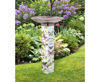 Garden Song Bird Bath Art Pole with Stainless Steel Topper by Studio M
