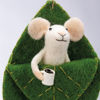 Mouse In Leaf Bed Critter by Primitives by Kathy