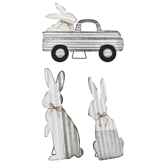 Bunny Tin Decor (Assorted) by Mudpie