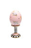Pink Florabunda Candlestick & Egg Set by MacKenzie-Childs