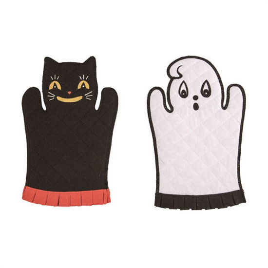 Ghost/Cat Embroidered Pot Holder by Transpac