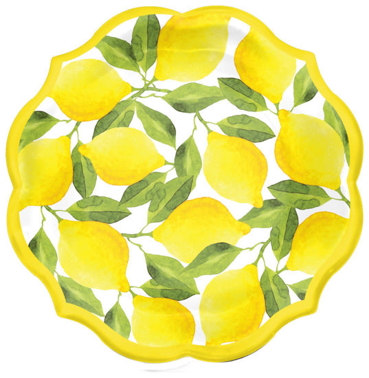 Lemon Paper Salad Plates by Sophistiplate