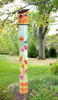 Gerbera Daisy 6' Birdhouse  Art Pole by Studio M