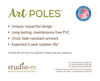 Lessons from my Dog 20" Art Pole by Studio M