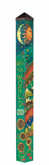 What the World Needs  60" Art Pole by Studio M