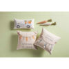 Bunny Banner Applique Pillow by Mudpie