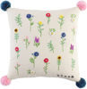 Floral Embroidery Pillow by Mudpie