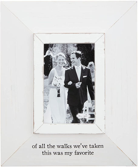 Of All The Walks Wedding Frame by Mudpie