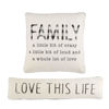 Family Webbing Pillow by Mudpie