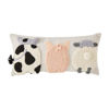 Farm Animals Hooked Pillow by Mudpie