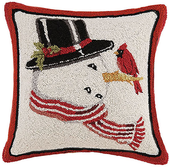 Snowman with Hat Pillow by Peking Handicraft