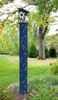 Daisy Blues 6' Birdhouse  Art Pole by Studio M