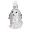 White Baby Bunny Ornament by Old World Christmas