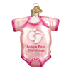 Pink Baby Onesie Ornament by Old World Christmas