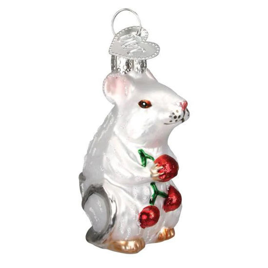 White Mouse Ornament by Old World Christmas