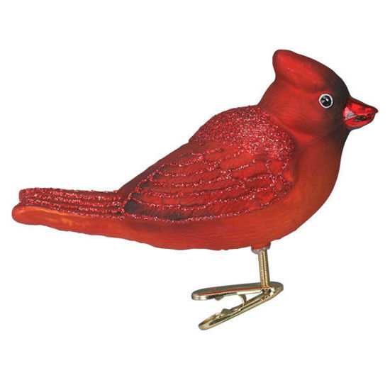Bright Red Cardinal Ornament by Old World Christmas