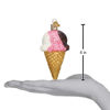 Neapolitan Ice Cream Cone Ornament by Old World Christmas