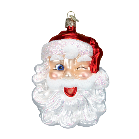 Winking Santa Ornament by Old World Christmas