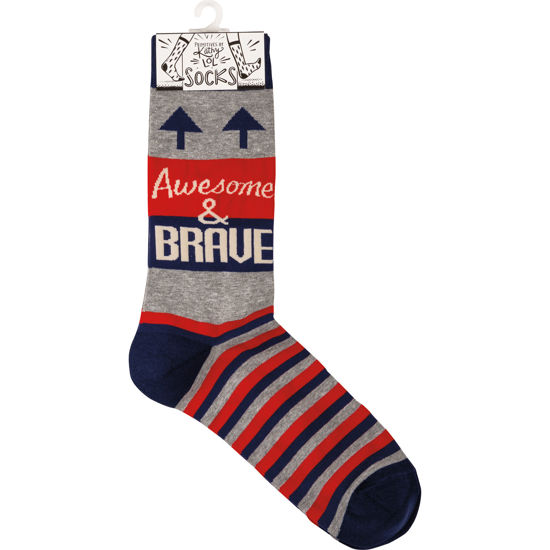 Awesome & Brave Socks by Primitives by Kathy