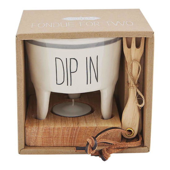 Fondue Dip and Fork Set by Mudpie