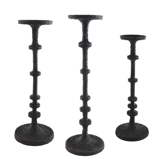 Black Metal Candle Sticks (Assorted) by Mudpie