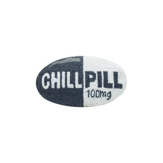 Chill Pill Pillow Gray by Peking Handicraft
