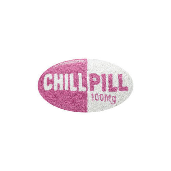 Chill Pill Pillow Pink by Peking Handicraft